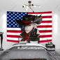 Tapisserie Anime unique Boothill Drapeau américain Honkai Star Rail Chambre Dessin animé Fond Tissu Fête Bannière Chambre Décoration de la maison