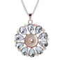 Three Color Snap Necklace Jewelry Simple Snap Pendant Necklace Fit 18mm Snaps Button Jewelry for Women Accessories ZG511