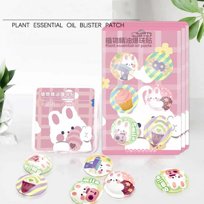 Patch à perles éclatantes d'huile essentielle de plante pure pour la prévention des piqûres d'insectes à domicile pour enfants et adultes, patch apaisant et somnifère à base de plantes