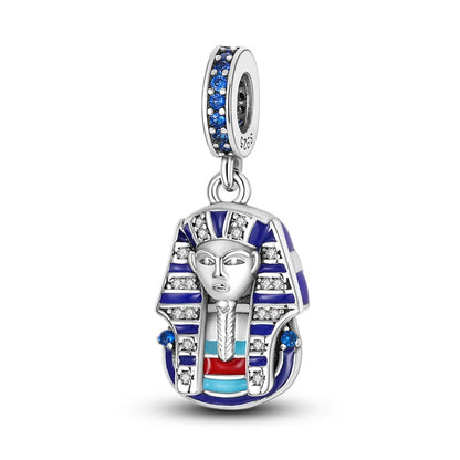 925 Sterling Silver Spots Series Charm Eiffel Tower Egypt Charms Pendant Fit MULA Original Sliver Bracelets DIY Jewelry Gifts