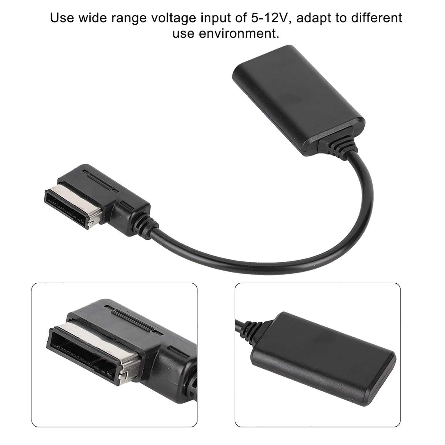 AUX Cable for MMI Bluetooth Audio Cable 5.0 AUX Music Interface Adapter Cable Fits for AUDI AMI MMI MDI Music Interface Adapter
