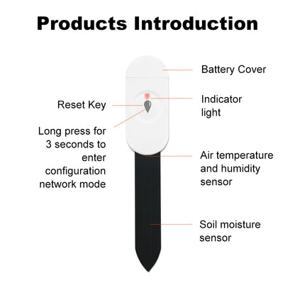 Testeur de sol intelligent Zigbee 3.0, compteur de température et d'humidité, thermohygromètre étanche, détecteur d'irrigation et d'automatisation de jardin