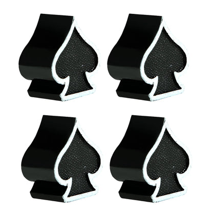Lot de 4 bouchons de valve de pneu élégants en forme de pelle pour voiture, camion, moto, vélo