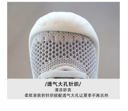 Summer Toddler Baby Shoes Boys Girls First Walkers Mesh Shoes Breathable Non-slip Soft Bottom Infant Baby Boy Girl Kids Shoes