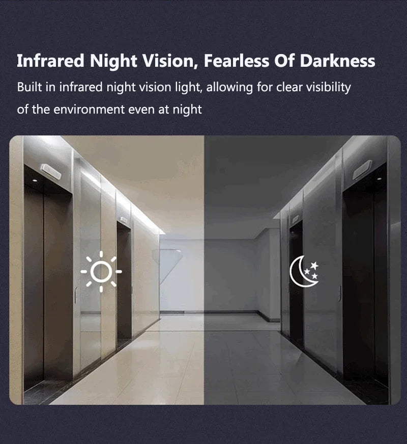 Wireless Video Intercom Doorbell HD Night Vision 4.3-inch lPS Screen Waterproof Visual Door Bell Camera Smart Home Security