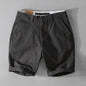 2025 Summer New Casual Cargo Cotton Shorts for Men Clothing Straight Big Pockets Solid Color Summer Pants FY7701