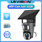 LS VISION 4G Solar Security Camera Outdoor 20X Zoom Dual Screen 8MP WiFi PTZ Dual Lens PIR Detection Auto Tracking Camera UBOX