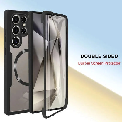 360 Full Cover Screen Protection Film Case for Samsung Galaxy S24 Ultra S23 Plus S22 Magsafe Magnetic Clear Hard Back Cover