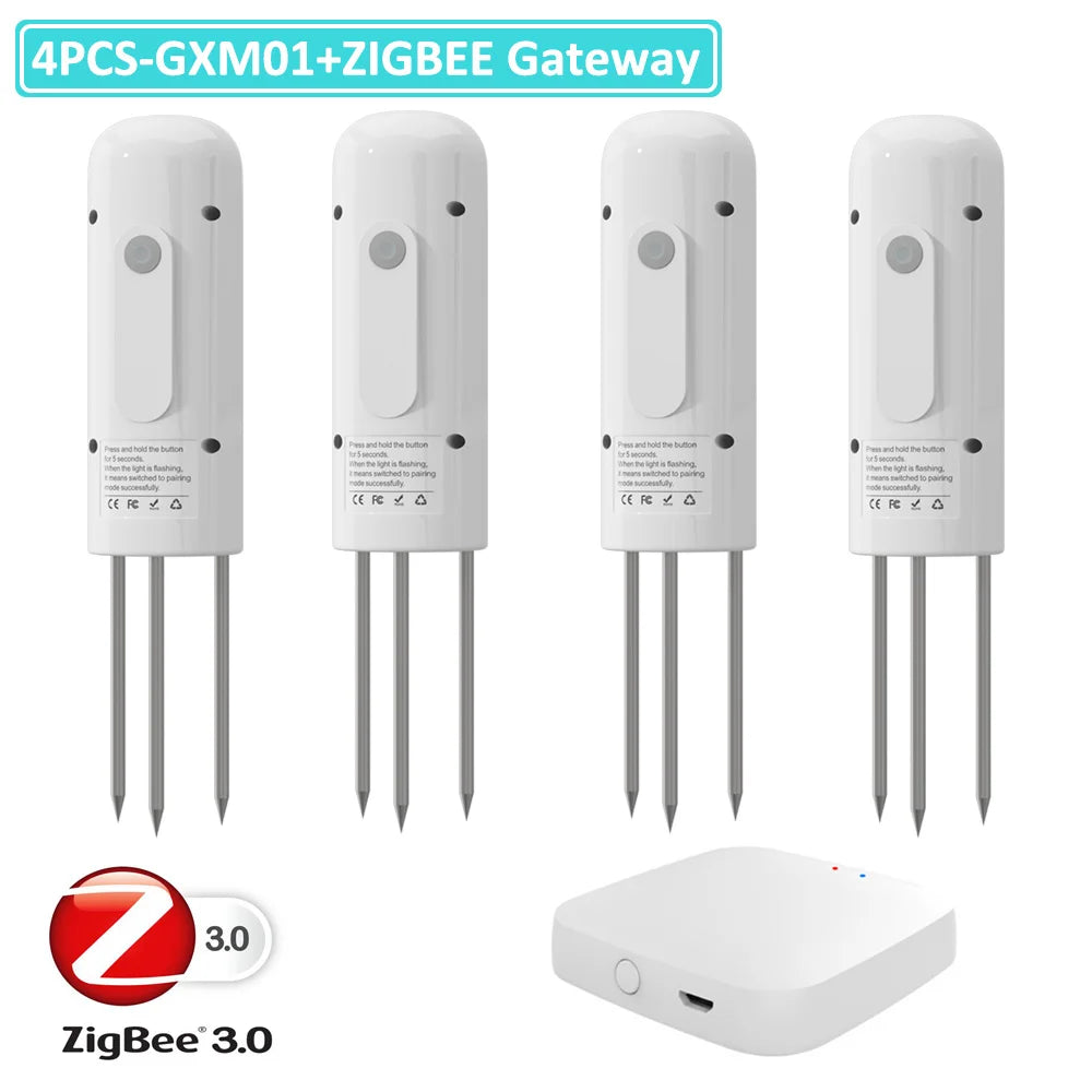 Moniteur de plantes ZIGBEE, compteur de température du sol extérieur, testeur d'humidité, capteur d'automatisation de jardin, détecteur TUYA d'irrigation