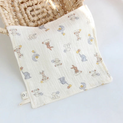 Cotton Towel Newborn Baby Items 4 Layer Muslin Baby Bibs Handkerchief Soft Saliva Towel Feeding Burp Cloths