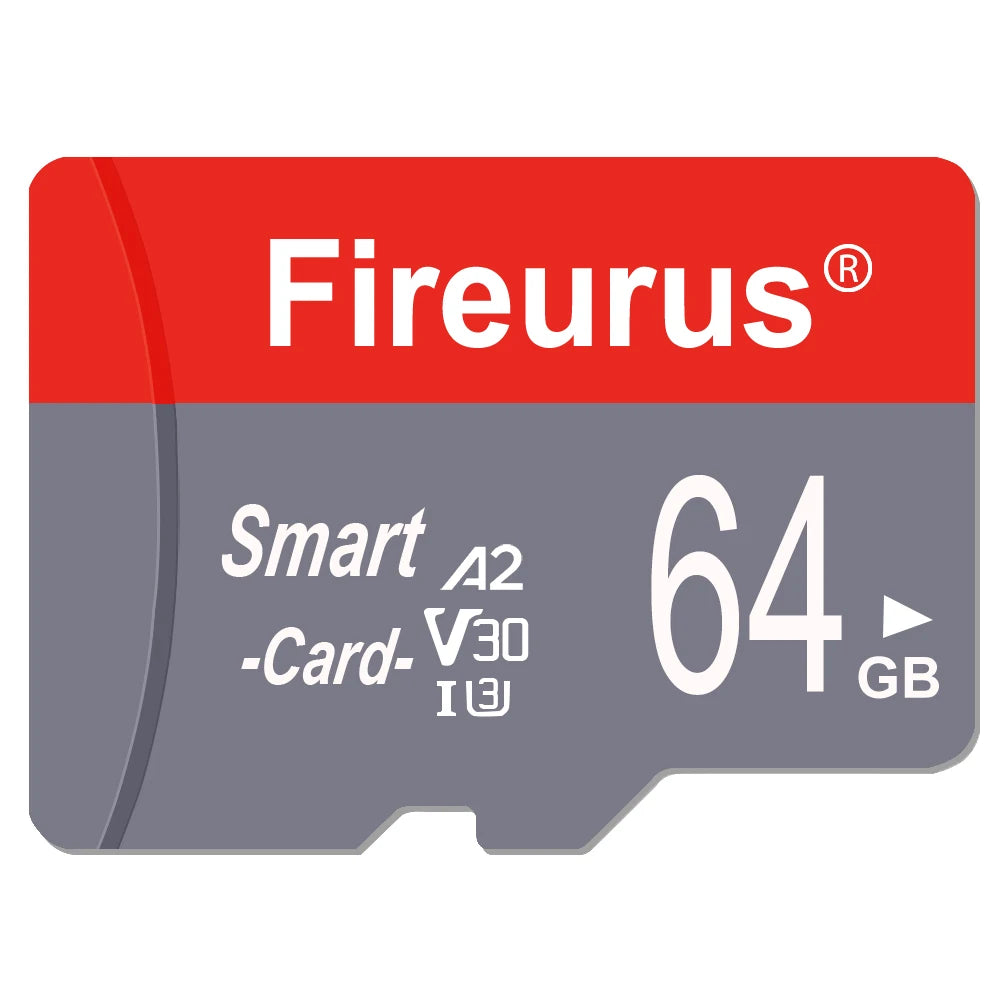 A2 V30 Fireurus High Speed Memory Card U3 32GB 64GB Micro TF SD Card 128GB 256GB TF Card For Camera Surveillance Devices