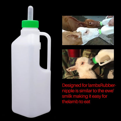 1Pc Lamb Feeding Bottles 850Ml Livestock Milk Bottle Drinking Silicone Nipple Goat Calf Lamb Drinking Fountains Drinker
