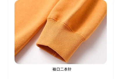 Autumn Sweatshirt Fashion Matcha Green 420g Heavy Round Neck Sweater Men's Solid Color Top Streetwear Women