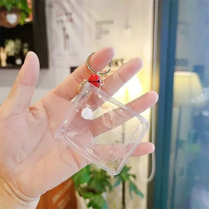 Petit porte-monnaie transparent en PVC pour femmes, enfants, filles, clés, rouge à lèvres, écouteurs, pièces de monnaie, pochette portefeuille