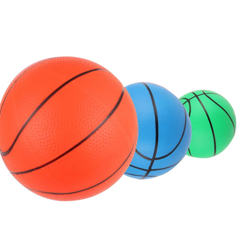 16/18cm Simulation Inflatable Basketball Toys PVC Thickened Basketball Multi-color Kids Sports Inflatable Basketball Toys
