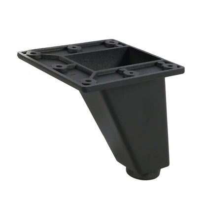 Lot de 4 pieds de meuble réglables en métal, noirs, en alliage d'aluminium épais, pour canapé, lit, meuble TV