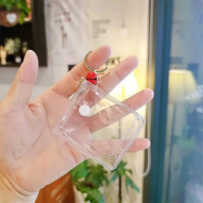Petit porte-monnaie transparent en PVC pour femmes, enfants, filles, clés, rouge à lèvres, écouteurs, pièces de monnaie, pochette portefeuille
