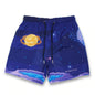 2024Summer New Digital Printing American Sports Casual Shorts Mesh Breathable and Loose Men's Short Shorts