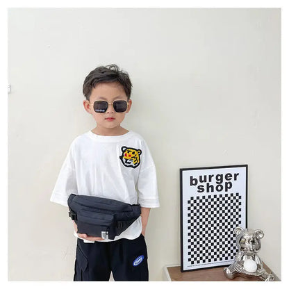 Casual Design Children's Chest Bag Handsome Boys Small Shoulder Messenger Bags Baby Kids Purse Handbags Cool Girls Fanny Pack