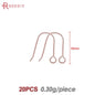 Crochets de boucles d'oreilles en laiton imitation rhodium couleur or 18 carats pour femmes, accessoires de bijoux à faire soi-même, vente en gros
