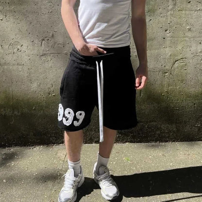 Y2K Harajuku Loose Casual Running Shorts Retro Fashion Sports Pants Men and Women Sports Basketball Shorts