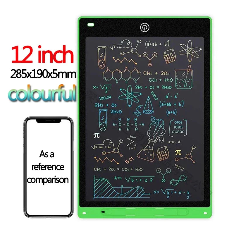 Tablette d'écriture LCD 10/12 pouces, planche à dessin pour enfants, graffiti, bloc-notes, jouets, écriture manuscrite, tableau noir, planche à dessin magique, jouet pour enfants, cadeau