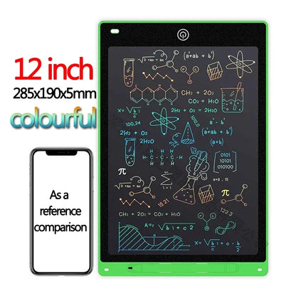 Tablette d'écriture LCD 10/12 pouces, planche à dessin pour enfants, graffiti, bloc-notes, jouets, écriture manuscrite, tableau noir, planche à dessin magique, jouet pour enfants, cadeau