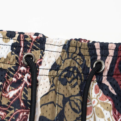 2024Summer New Digital Printing American Sports Casual Shorts Mesh Breathable and Loose Men's Short Shorts