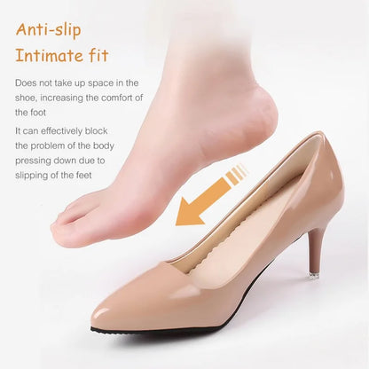 Sandales Semelles auto-adhésives Talons hauts Coussinets antidérapants pour chaussures Semelles intérieures en cuir absorbant la transpiration Coussin absorbant les chocs