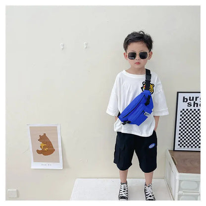 Casual Design Children's Chest Bag Handsome Boys Small Shoulder Messenger Bags Baby Kids Purse Handbags Cool Girls Fanny Pack