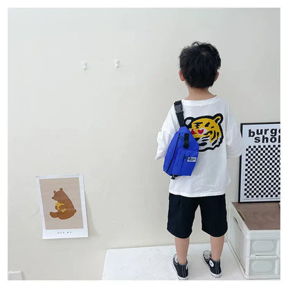 Casual Design Children's Chest Bag Handsome Boys Small Shoulder Messenger Bags Baby Kids Purse Handbags Cool Girls Fanny Pack