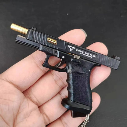 Detachable 1:3 Mini Alloy Colt 1911 Pistol Model PUBG Jedi Toy Gun Keychain Fidget Toy for Boy Collection Adults Chrismas Gift