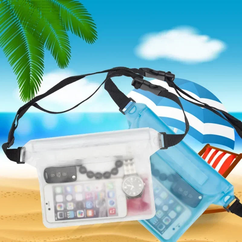 Sac de natation étanche, sac banane pour plongée, ski, téléphone, sac à bandoulière sec pour plage, bateau, sport