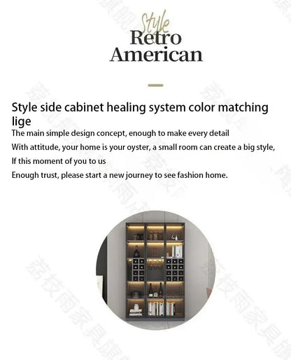 Glass Cellar Wine Cabinets Rack Showcase Storage Wall Wine Cabinet Living Room Fridge Vitrinas De Vidrio Indoor Bar Furniture