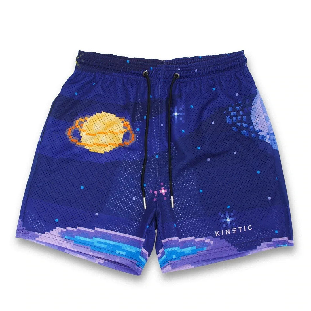 2024Summer New Digital Printing American Sports Casual Shorts Mesh Breathable and Loose Men's Short Shorts