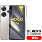 4pcs For Poco F6 Glass Poco F6 Tempered Glass Full Cover Glue Protective Film 9H HD Screen Protector Xiaomi Poco F6 PocoF6 F 6