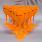 175ML Orange/Christmas Party Glass Champagne Glass, Reusable Plastic Flute Champagne Glass, Suitable for Party and Toast