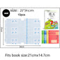 Lot de 10 feuilles de protection autocollantes pour carnet de notes A4, imperméables, pour agendas et livres, pour étudiants