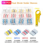 50/100/250PCS Mixed Heat Shrink Connect Terminals Waterproof Solder Sleeve Tube Electrical Wire Insulated Splice Connectors Kit