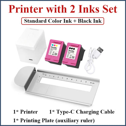 Mark Jet Mini Portable Color Printer Customized Text Smartphone Wireless Printing Handheld Inkjet Printer Tattoo Printer
