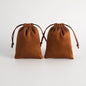 Lot de 10 pochettes en velours à cordon coulissant en flanelle grise pour bijoux, trousses de maquillage, pochettes cadeaux chics pour mariage