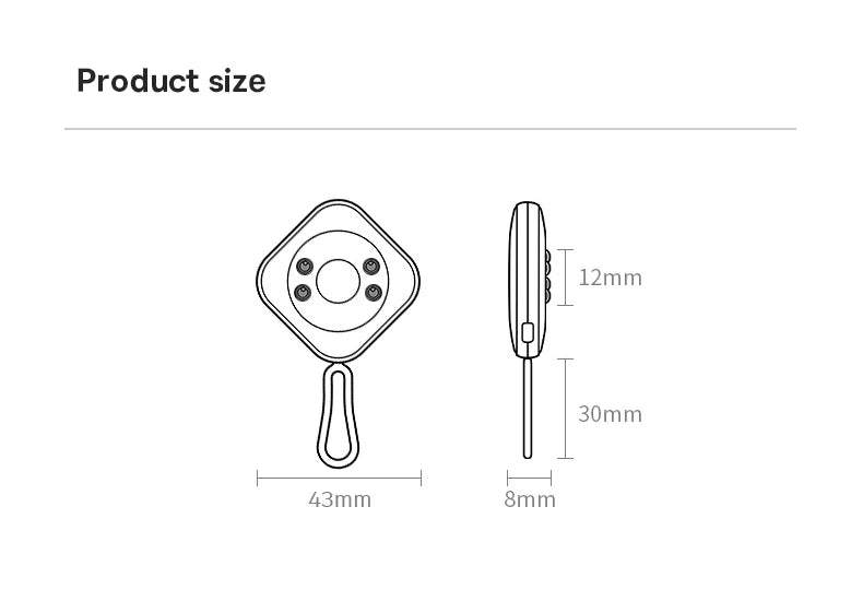 Détecteur de caméra infrarouge pour hôtel, scanner portable à sténopé, gadget de détection, protection anti-espionnage avec lumière LED