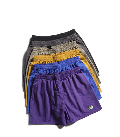 Summer Fashion Men's Fast Dry Cotton Shorts Teens Japan Style Solid Color Simple Casual Loose Ourt Door Sport Half Length Pants