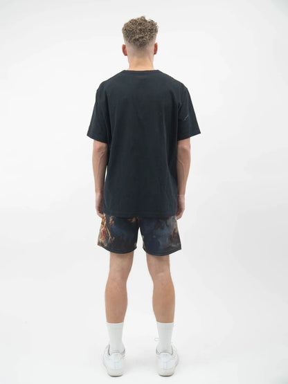 2024Summer New Digital Printing American Sports Casual Shorts Mesh Breathable and Loose Men's Short Shorts