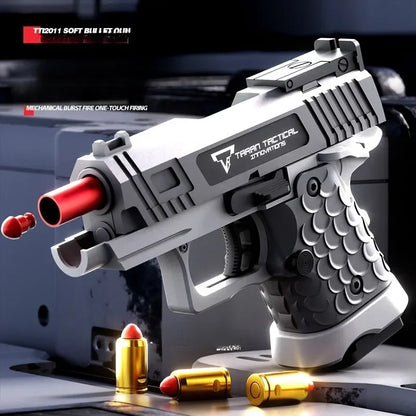 Mini 2011 Shell Throwing Mini Pistol Continuous Firing Airsoft Blowback Empty Hanging Toy Gun Outdoor CS Weapon for Boys Adult
