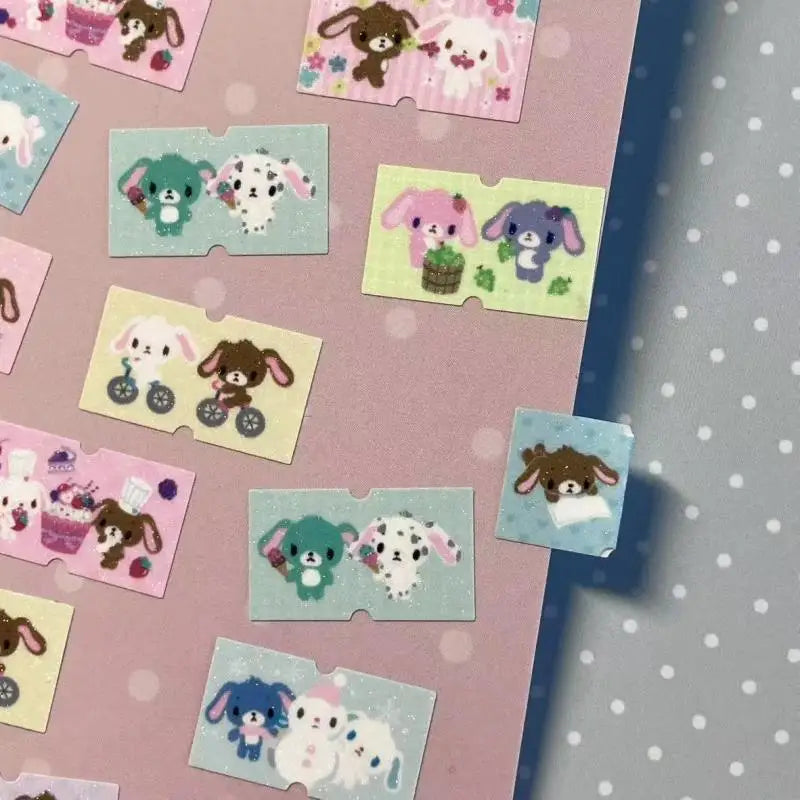 Repeat Kawaii Sanrio Sugarbunnies Cartoon Label Stickers Creative Peripherals Hand Account Notes Decorative Sealing Stickers