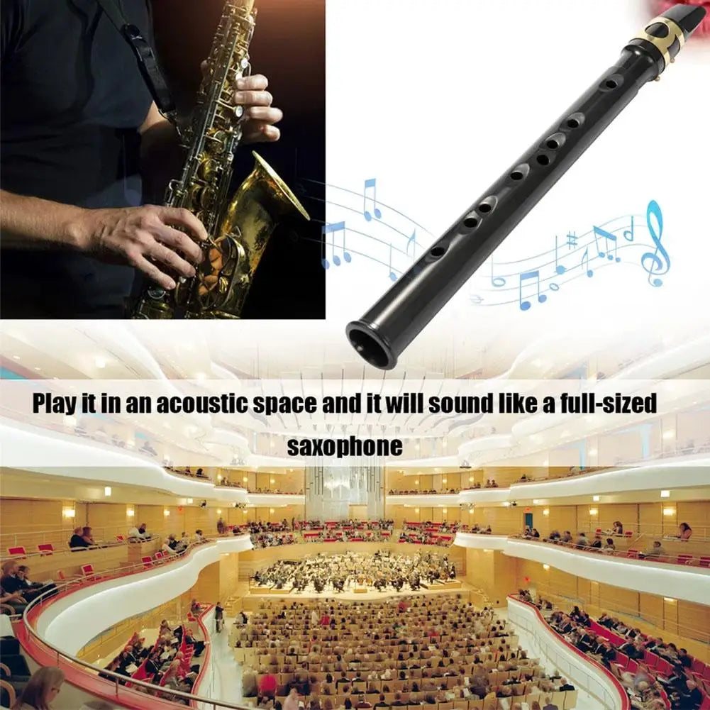 Mini Pocket Saxophone C Key Sax Woodwind Instrument with Carrying Bag Portable Little Saxophone Sax Woodwind Musical Instrument