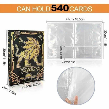 540 PCS Promotion for Pokemones Photo Album Classic Anime Card Protector Notebook Card Book Laser Collection Folder Kids Gifts