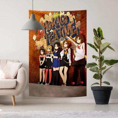 Japan Kawaii Anime Tapestry Flag Tapestry Wall Hanging Living Room For Bedroom Room Decor College Dorm Party Banners Backdrops