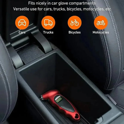 Mini manomètre numérique pour pneus de voiture, outil de diagnostic pour pneus de moto, écran LCD, jauge de pression des pneus, PSI, kPa